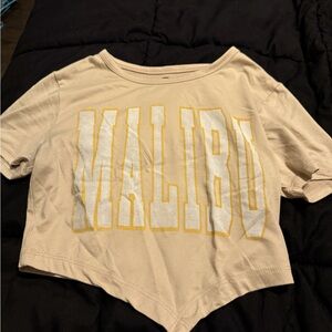 Cream and yellow crop top #crop-top